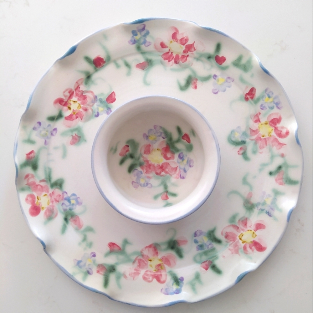 Vintage "Clouds Folsom 1999" #5 Serving Dish (Chips/Dip), Perfect Condition